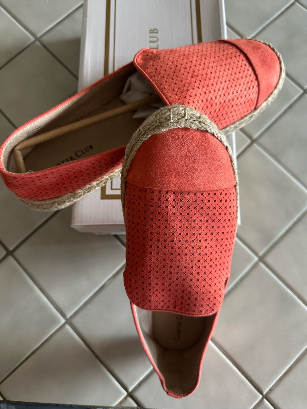 Coral Slip-On Espadrilles - Charter Club